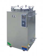 Stérilisateur vertical chauffé électrique automatisé électrique de vapeur de pression de pression d'affichage numérique 75L