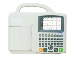 3 canaux 12 fils 5 "couleur TFT LCD écran ECG EKG moniteur machine