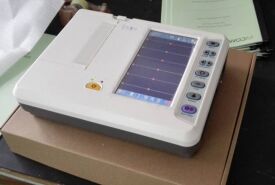6 canaux 12 dérivations ECG ECG moniteur machine