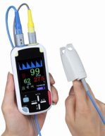 Oxymètre pulmonaire manuel, débit d 'impulsions de température de spo2 et sans fil Bluetooth
