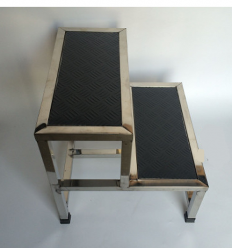 Double marchepied en acier inoxydable