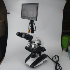 Microscope biologique trinoculaire avec écran