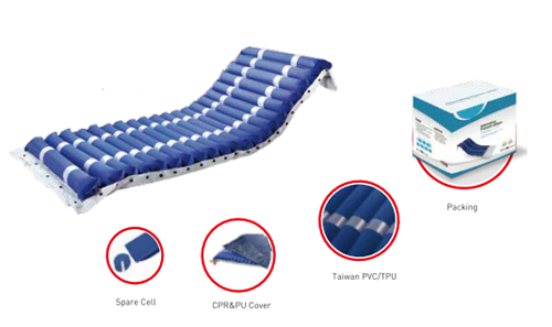 5 "18 cellules + 1 matelas pneumatique médical tubulaire