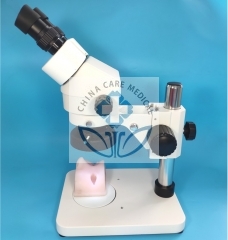 Microsurgery training simulator of ophthalmology, Microscope,instruments and Silicone facial model